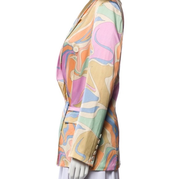 Adriana Iglesias Silk Printed Blazer - Picture 2 of 3